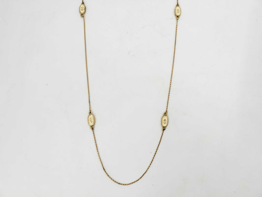 Dior logo necklace necklace