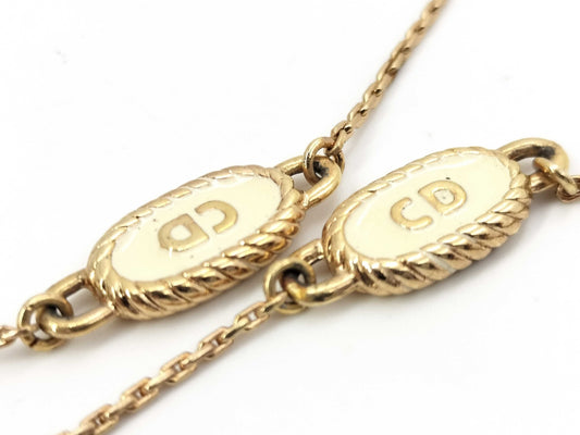Dior logo necklace necklace