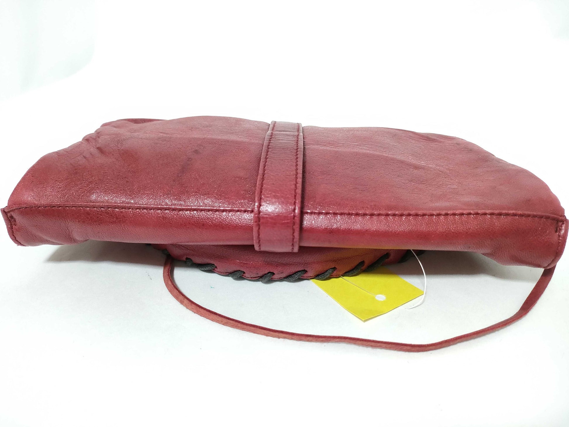 BALENCIAGA LE DIX Clasp One-Shoulder Red Shoulder Bag