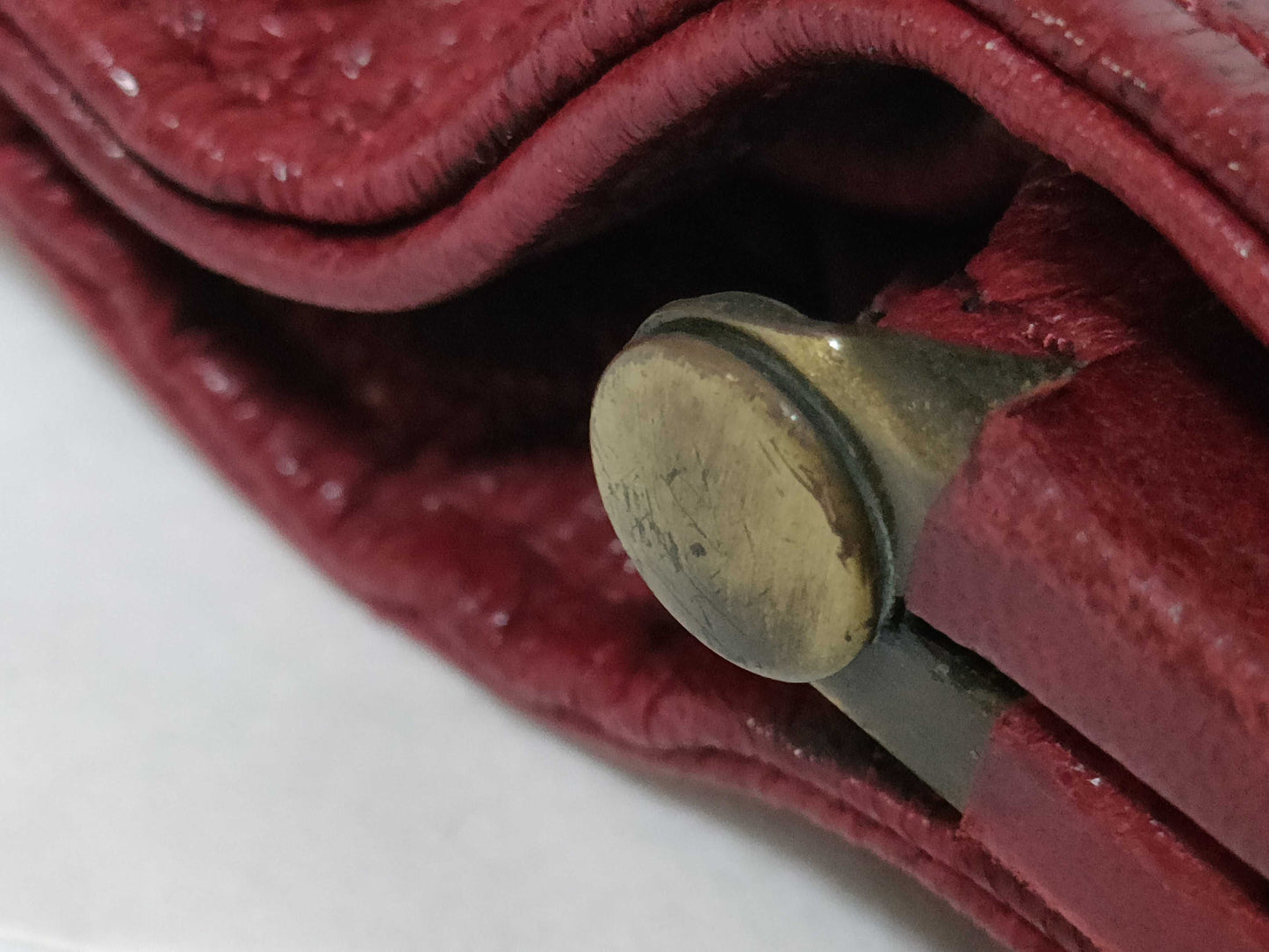 BALENCIAGA LE DIX Clasp One-Shoulder Red Shoulder Bag
