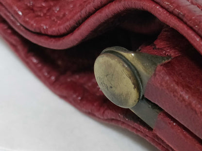 BALENCIAGA LE DIX Clasp One-Shoulder Red Shoulder Bag