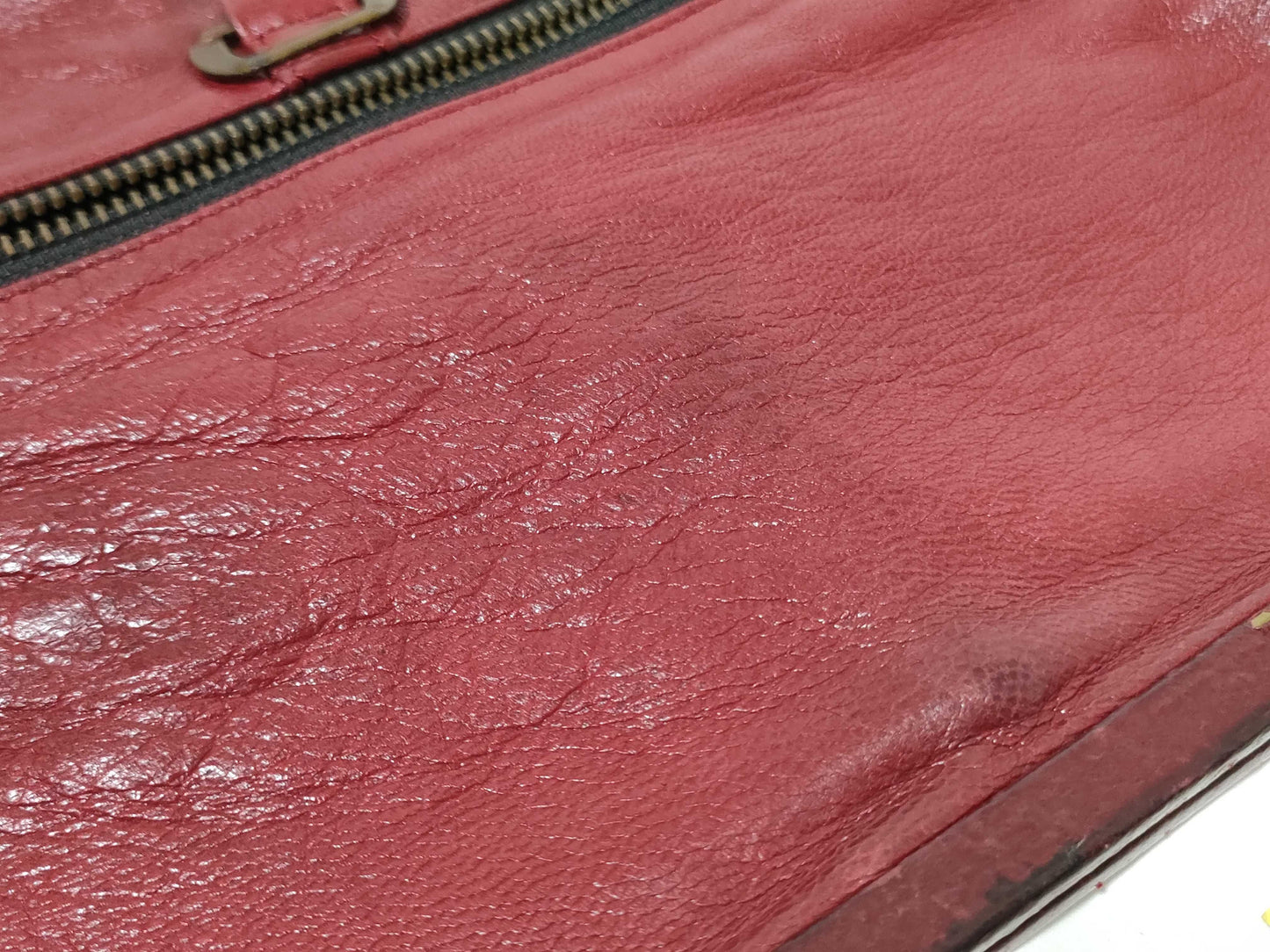 BALENCIAGA LE DIX Clasp One-Shoulder Red Shoulder Bag