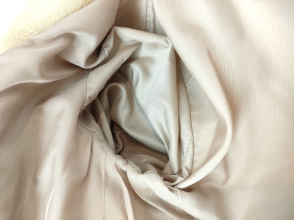 BALENCIAGA Lambskin Trench Coat Beige