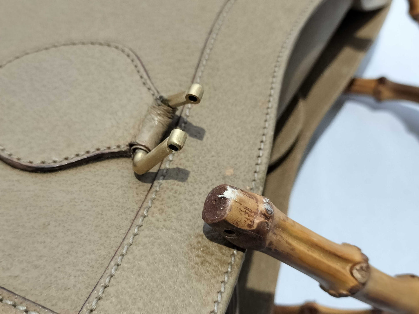 GUCCI Bamboo 002-1186 Handbag