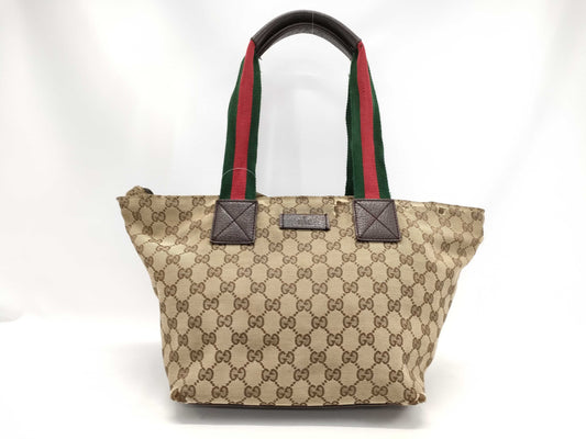 GUCCI GG Canvas Sherry 131280 Tote Bag