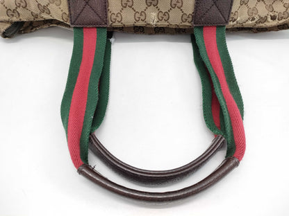 GUCCI GG Canvas Sherry 131280 Tote Bag