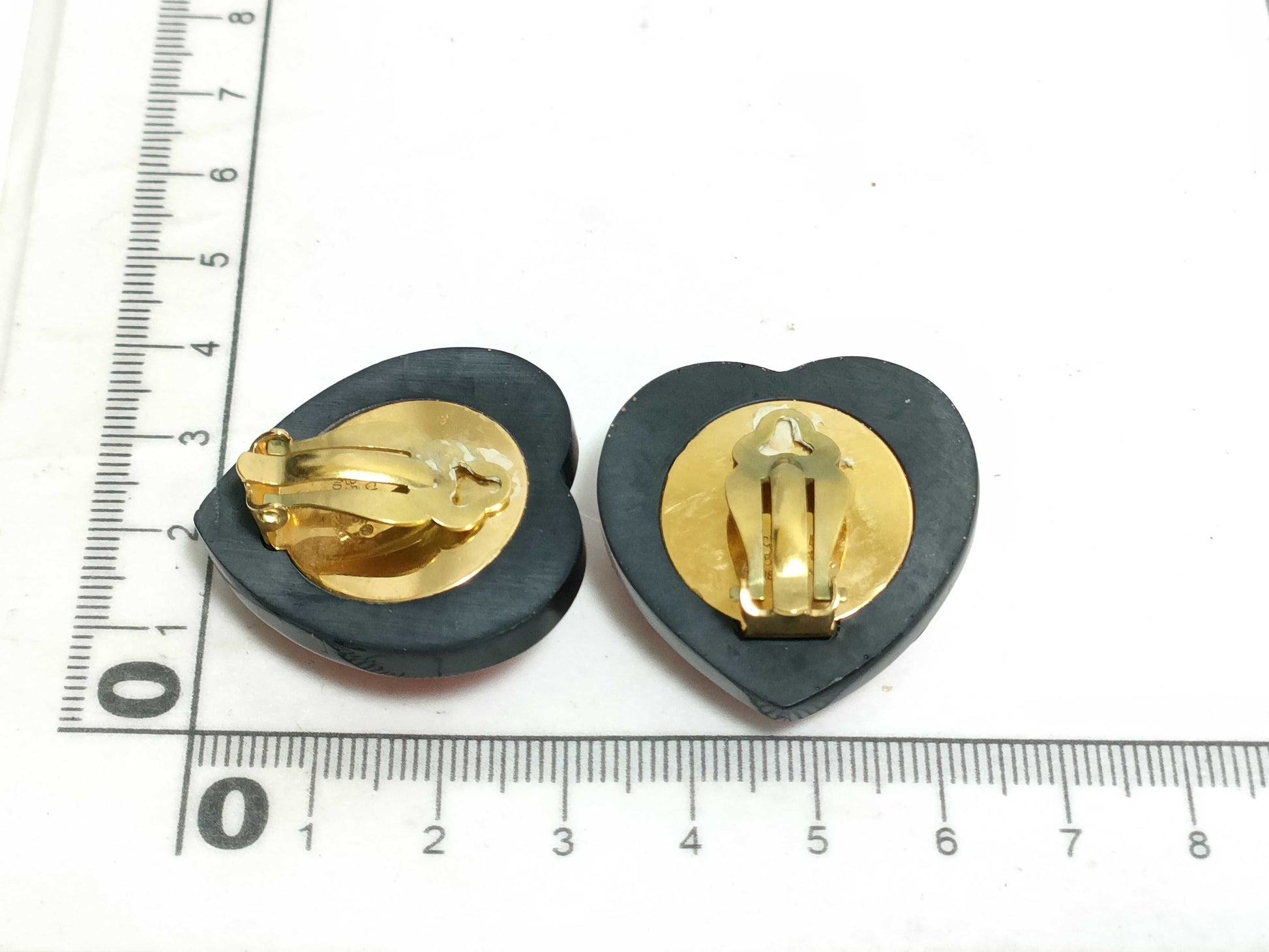 CHANEL 95P Heart Rhinestone Earrings 95P Accessories Collection Accessories Collection 