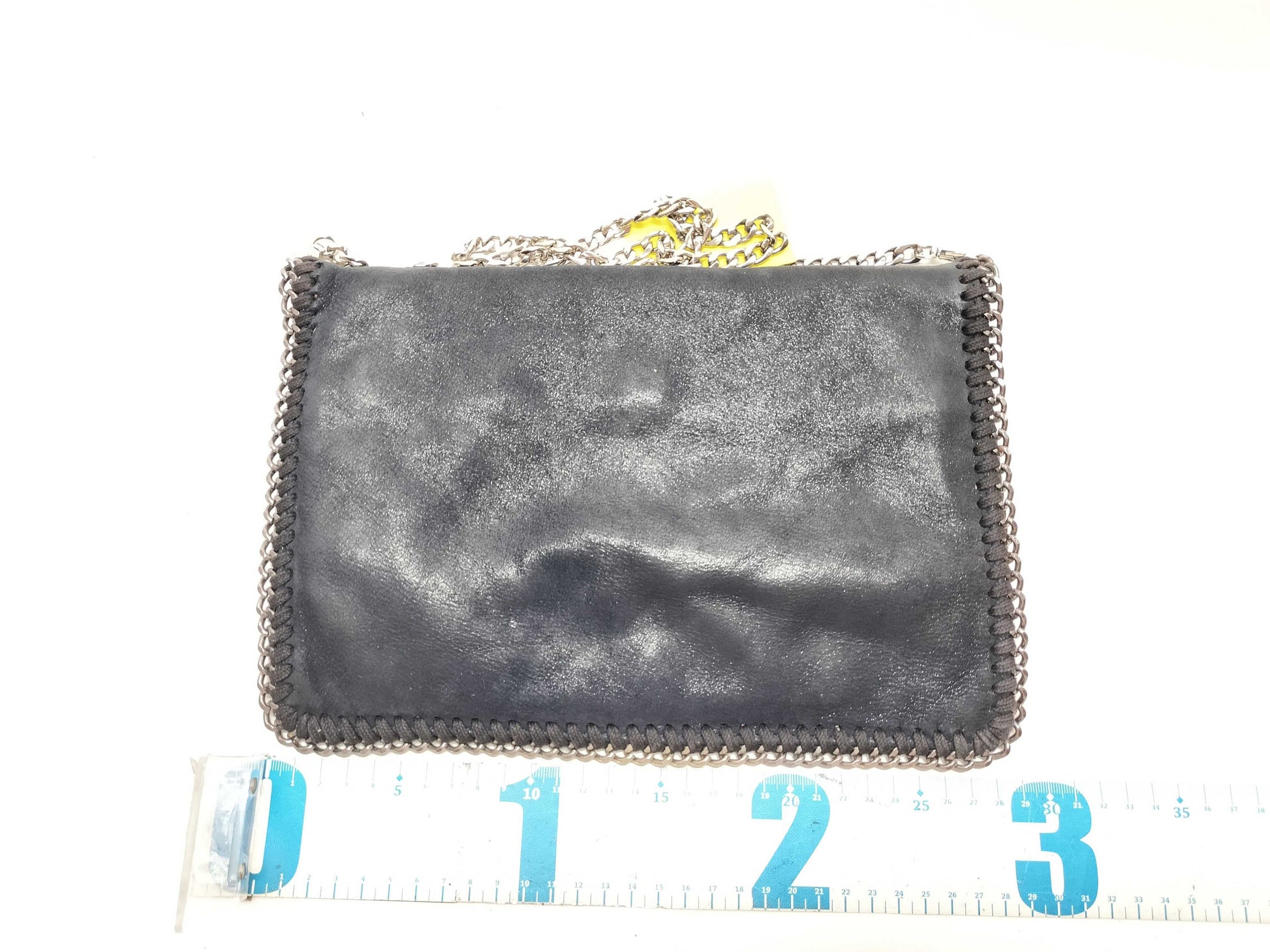Stella McCartney Black Synthetic Leather Chain Shoulder Bag