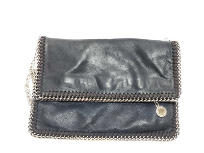 Stella McCartney Black Synthetic Leather Chain Shoulder Bag