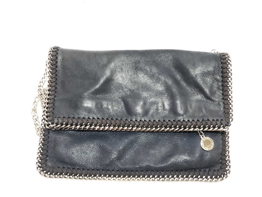 Stella McCartney Black Synthetic Leather Chain Shoulder Bag