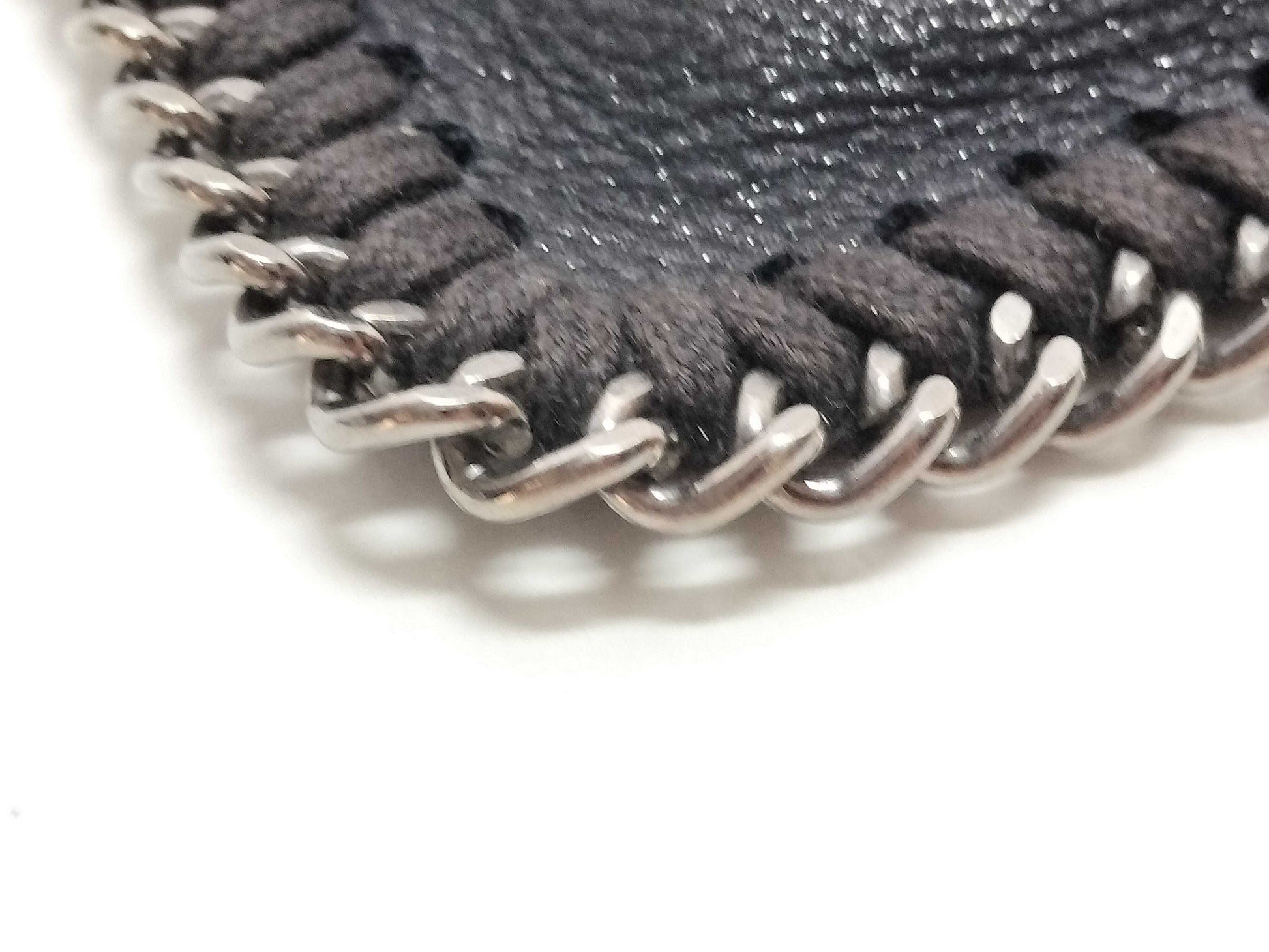 Stella McCartney Black Synthetic Leather Chain Shoulder Bag