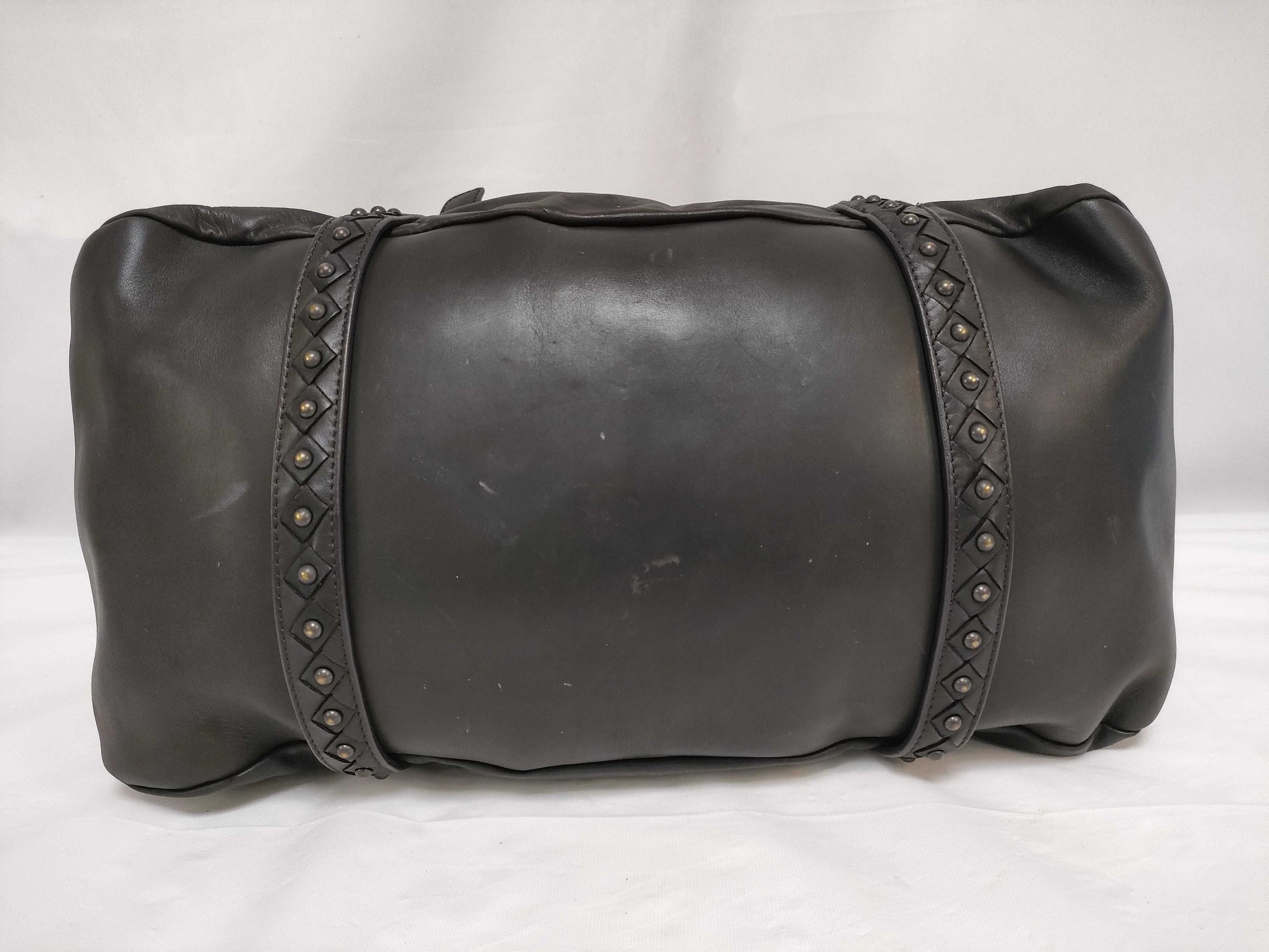 BOTTEGA VENETA Mini Boston Handbag Leather Handbag