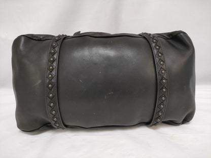 BOTTEGA VENETA Mini Boston Handbag Leather Handbag