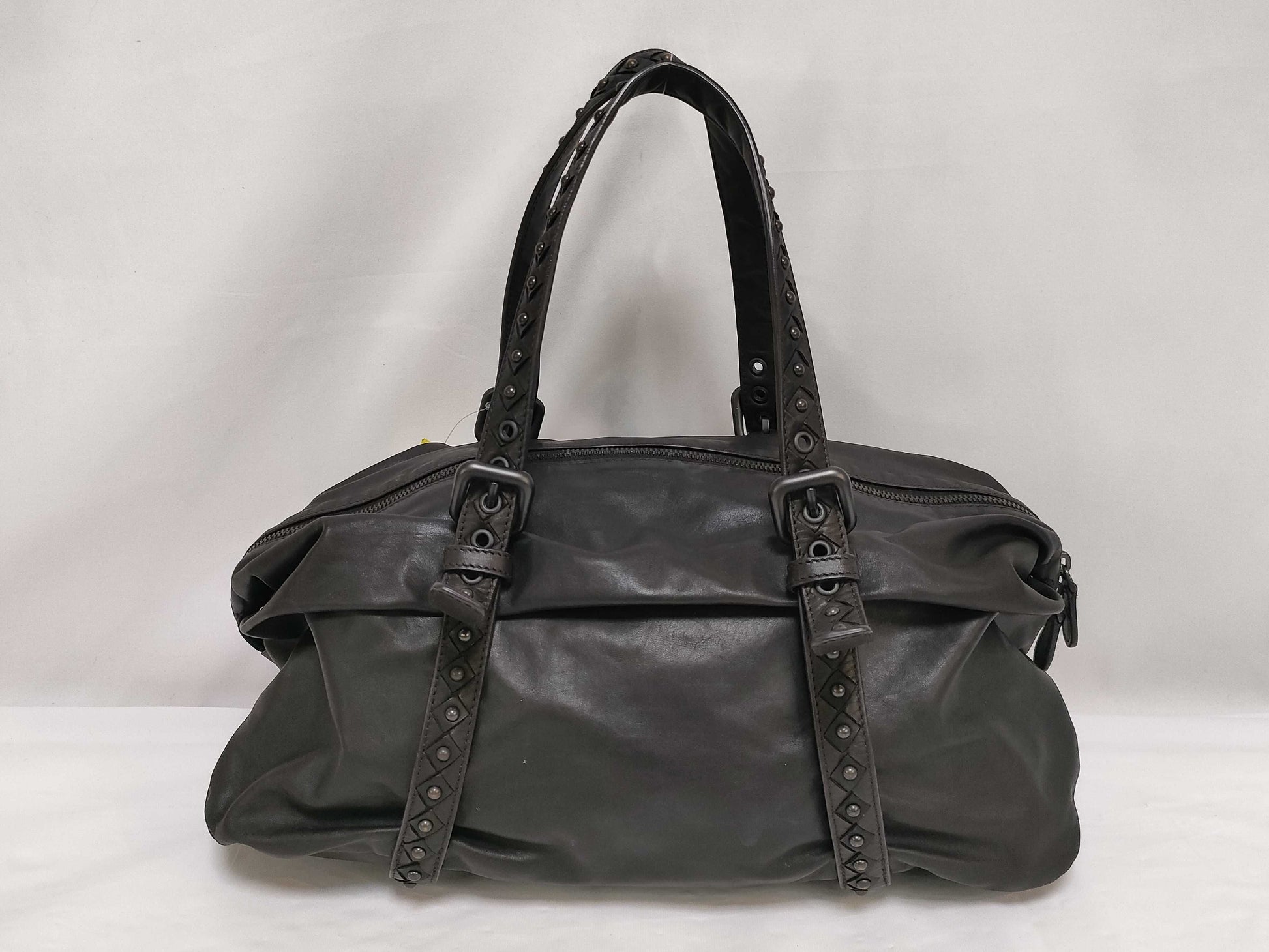 BOTTEGA VENETA Mini Boston Handbag Leather Handbag