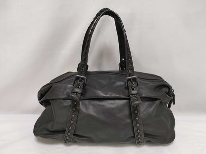 BOTTEGA VENETA Mini Boston Handbag Leather Handbag