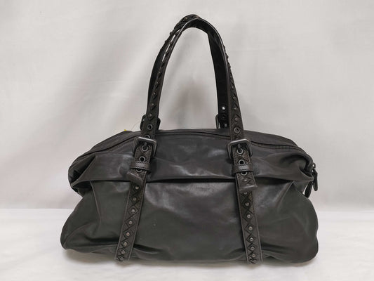 BOTTEGA VENETA Mini Boston Handbag Leather Handbag