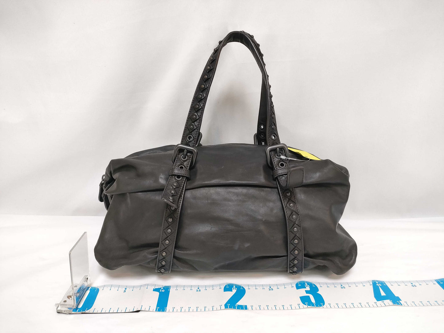 BOTTEGA VENETA Mini Boston Handbag Leather Handbag