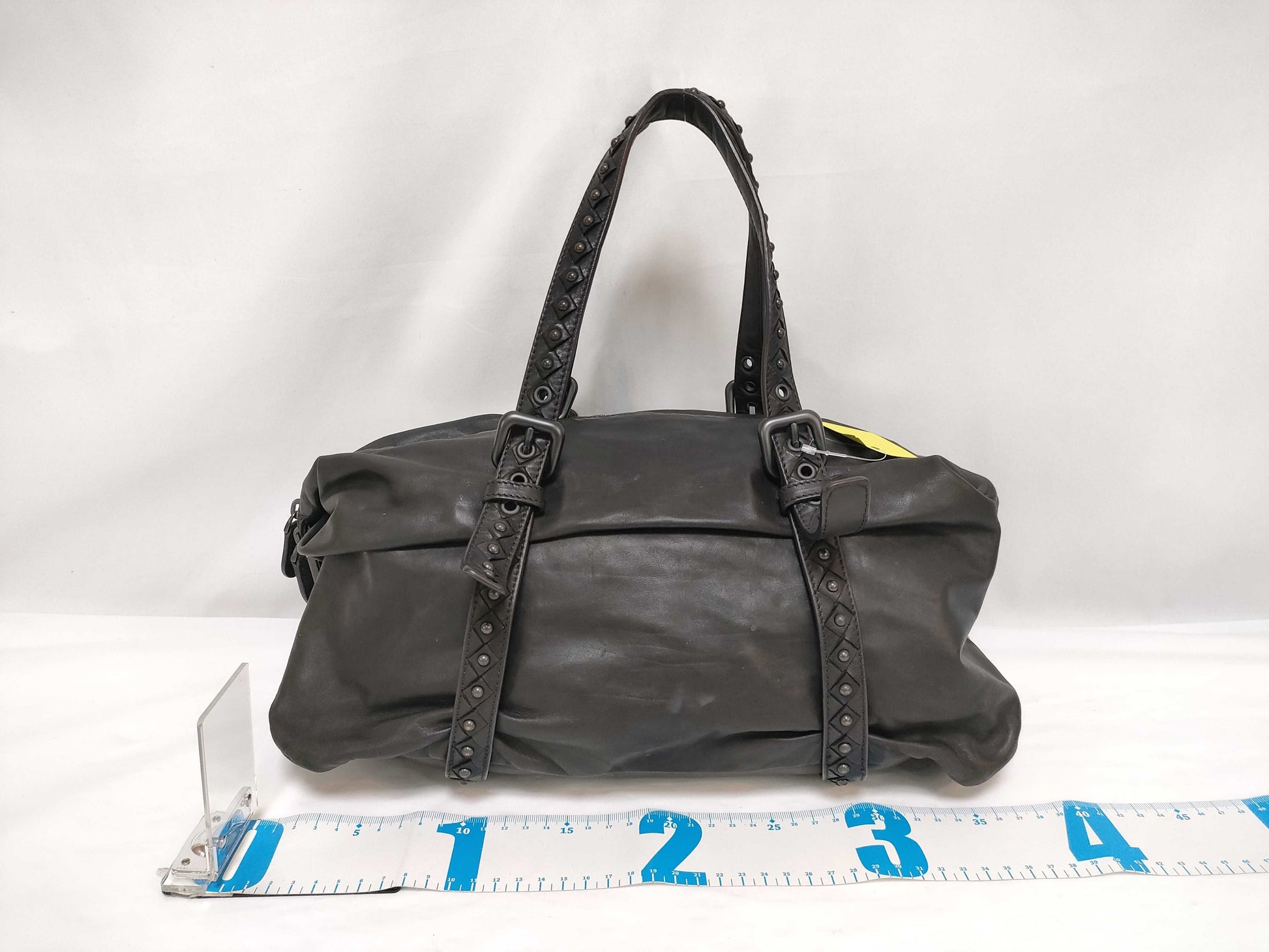 BOTTEGA VENETA Mini Boston Handbag Leather Handbag