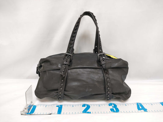 BOTTEGA VENETA Mini Boston Handbag Leather Handbag