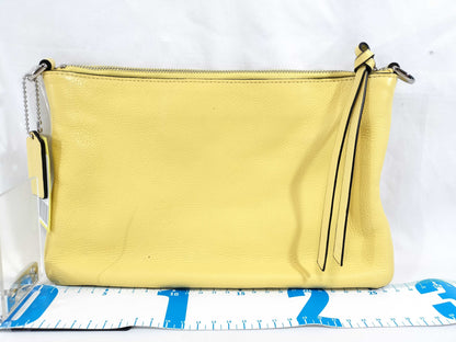 COACH Mini Shoulder Bag Yellow Shoulder Bag