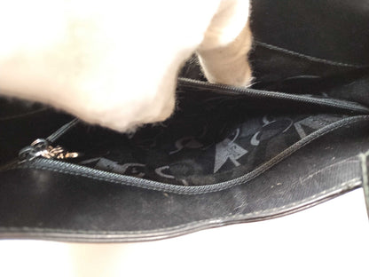 Salvatore Ferragamo Gancini Shoulder Bag with Silver Hardware