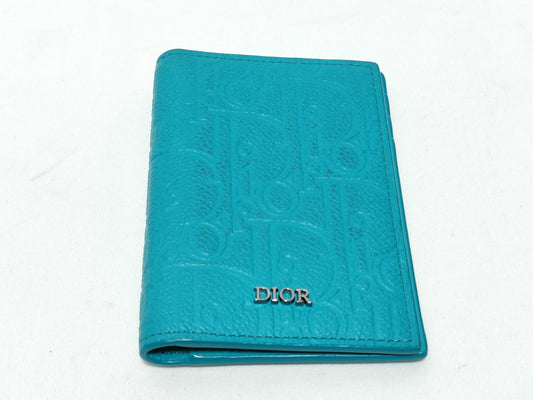 Dior Business Card Case, Blue Oblique, Card Case, Pass Case, Business Card Case