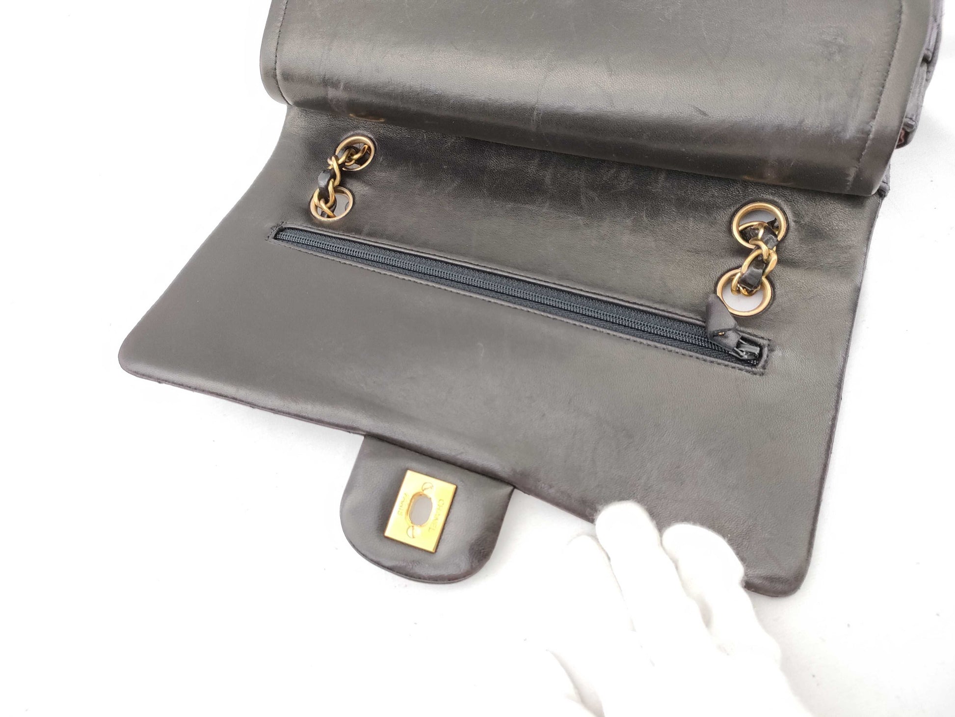 CHANEL [With sticker] No. 2 Lambskin Matelasse 25 Shoulder Bag
