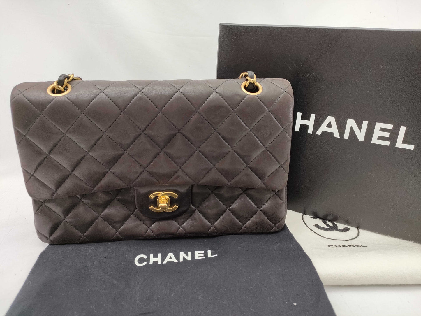 CHANEL [With sticker] No. 2 Lambskin Matelasse 25 Shoulder Bag