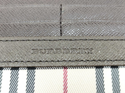 BURBERRY Check Long Wallet