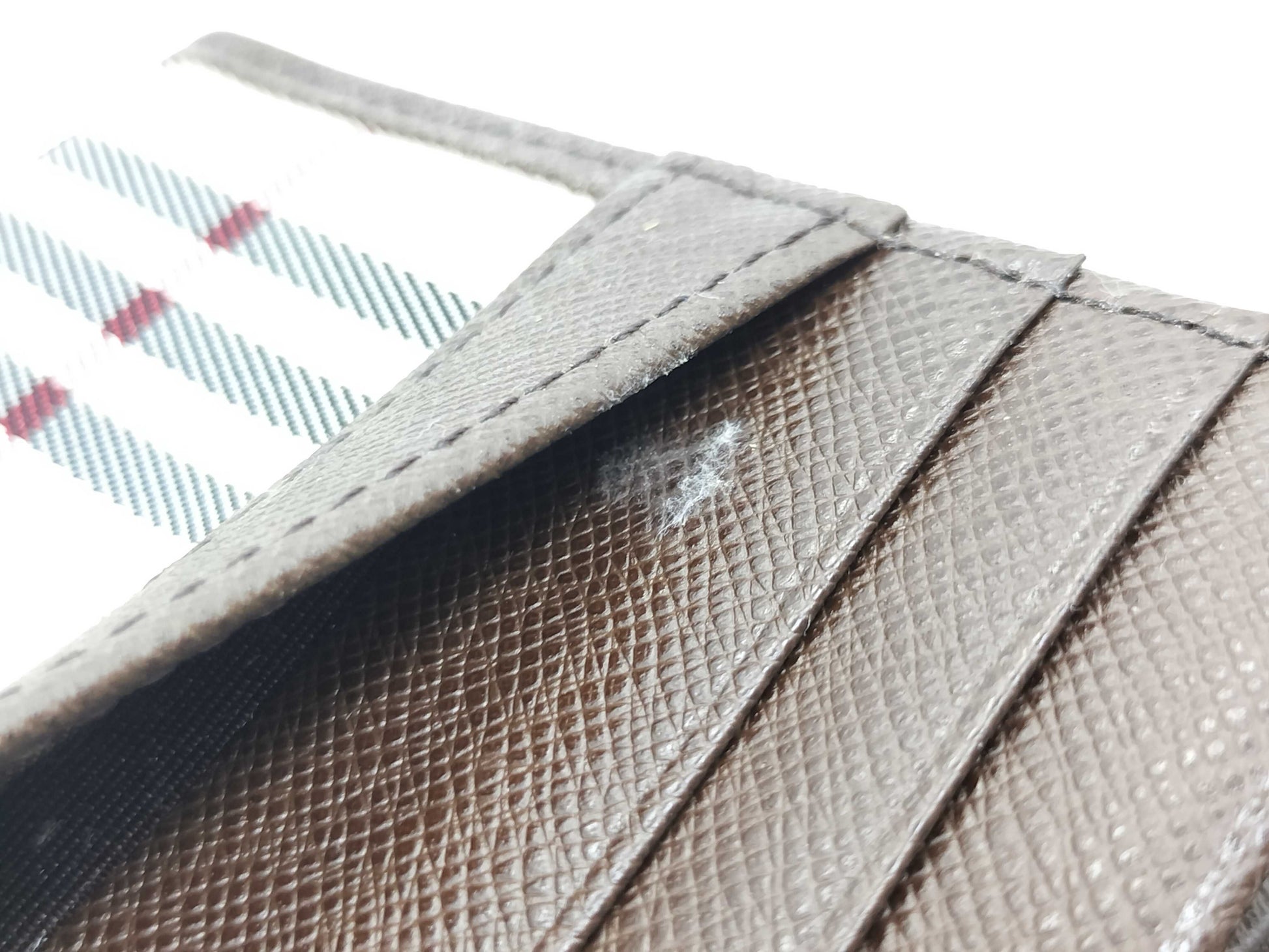 BURBERRY Check Long Wallet