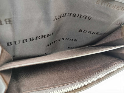 BURBERRY Check Long Wallet
