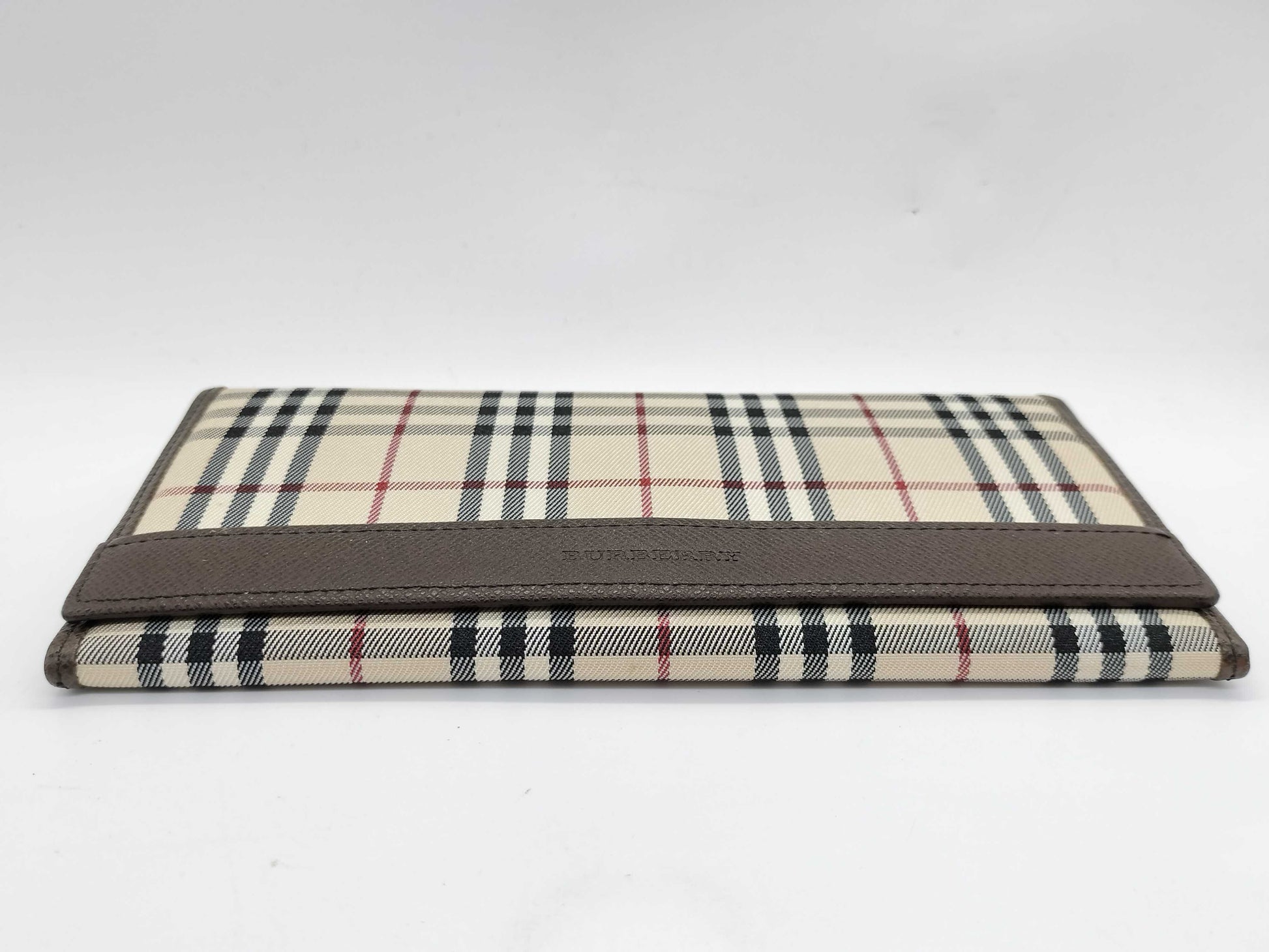 BURBERRY Check Long Wallet