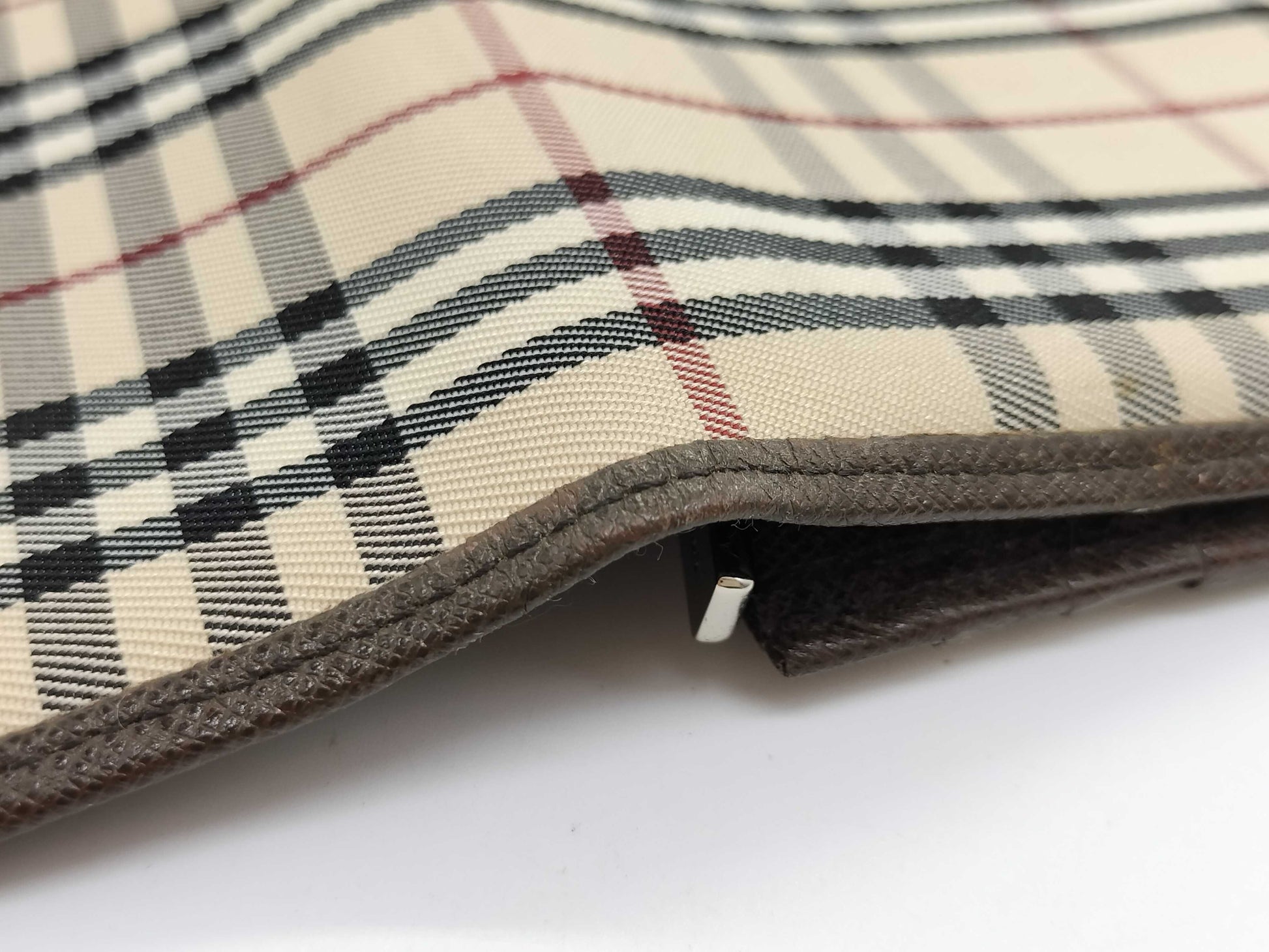 BURBERRY Check Long Wallet