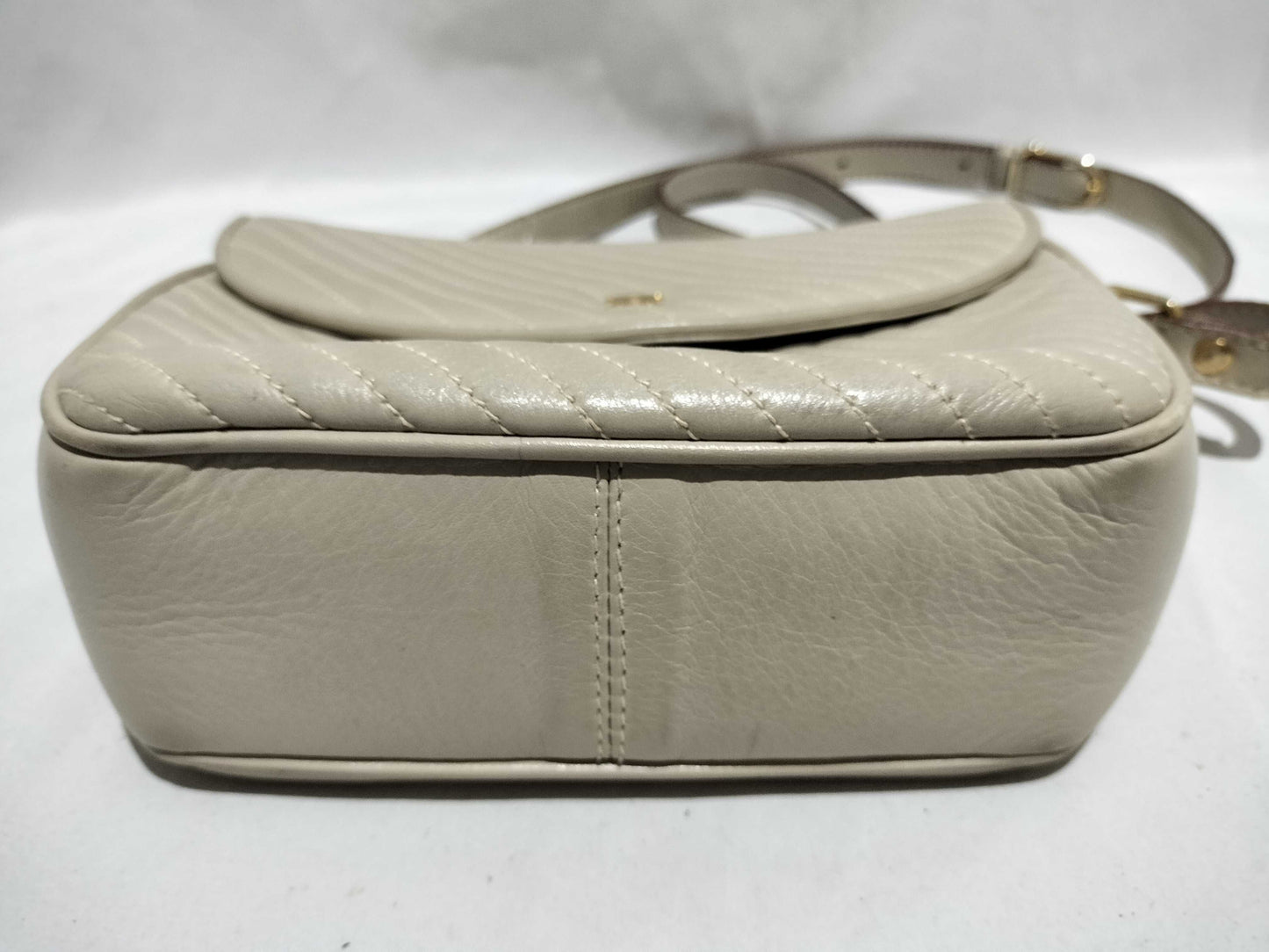 CELINE Triomphe Leather Shoulder Bag