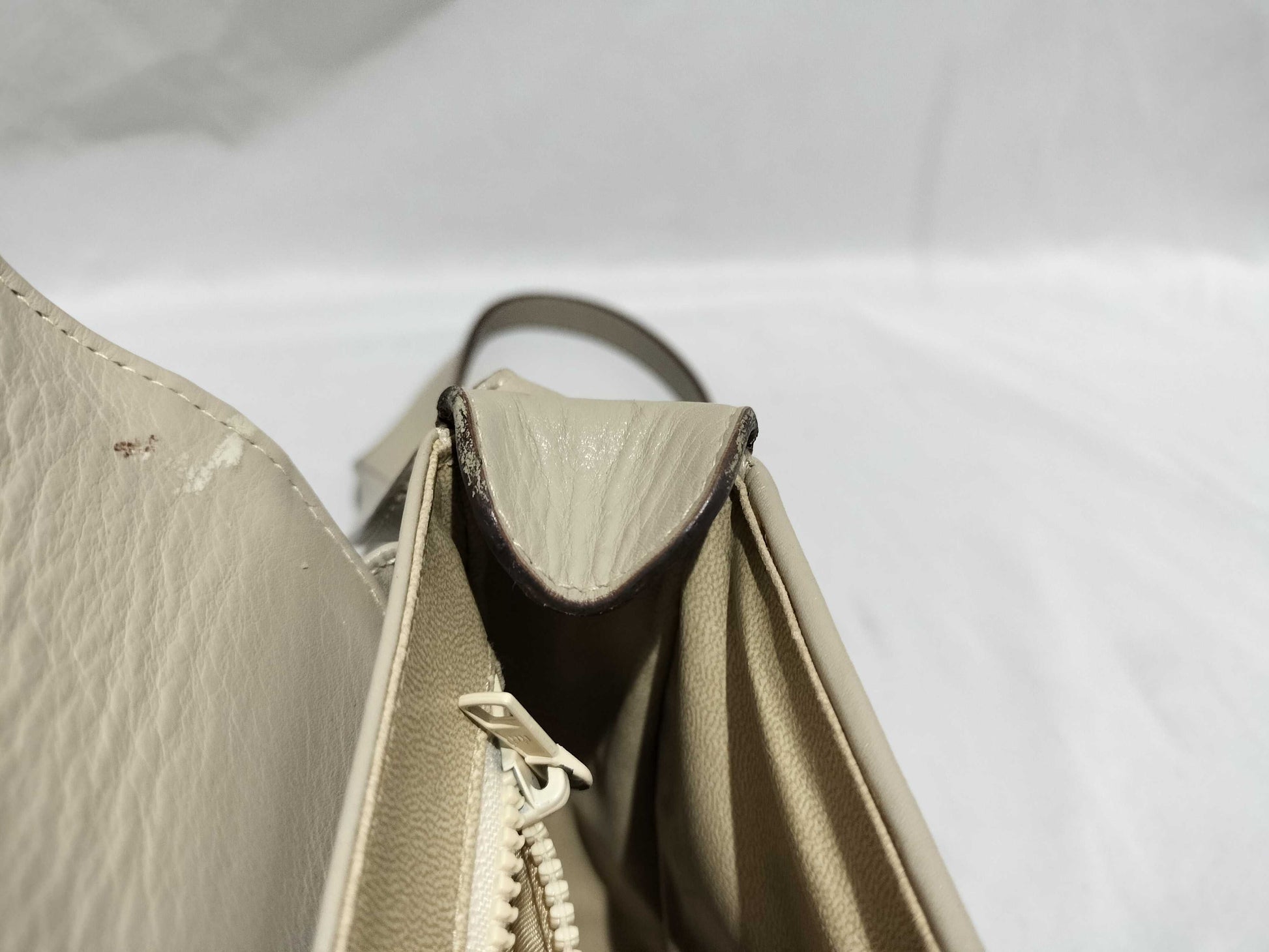 CELINE Triomphe Leather Shoulder Bag