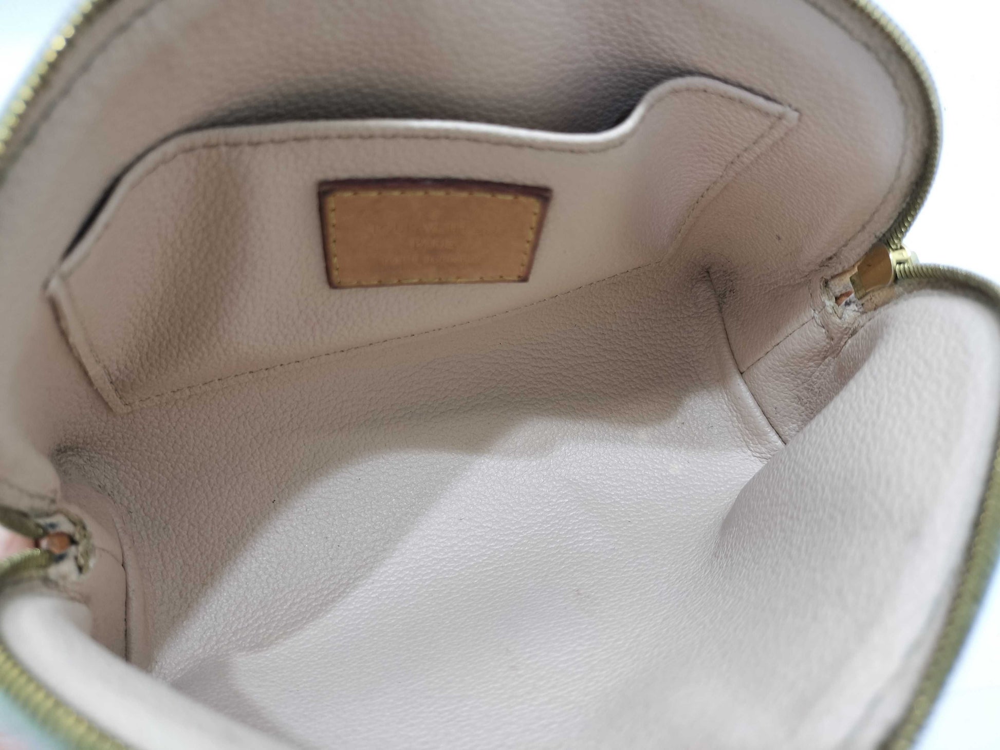 LOUIS VUITTON **2116 Damier Azur Pochette Cosmetic Pouch