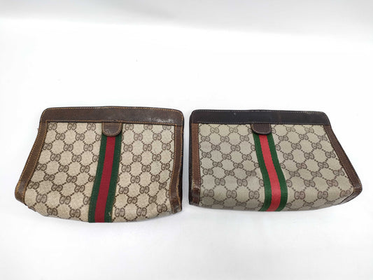 GUCCI GG Supreme Sherry PVC Second Bag Second Bag