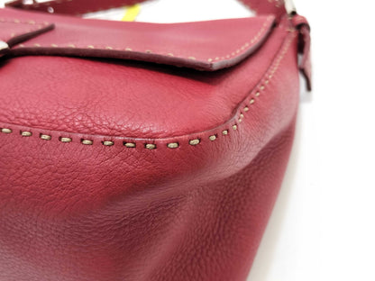 FENDI Selleria Selleria/Mamma/Leather/Red/Shoulder Bag
