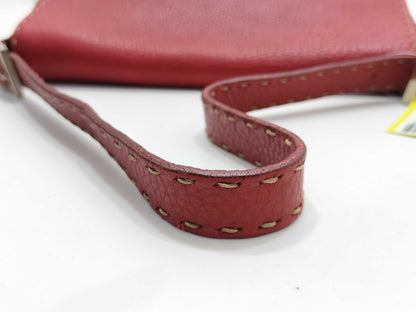 FENDI Selleria Selleria/Mamma/Leather/Red/Shoulder Bag