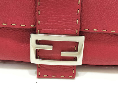 FENDI Selleria Selleria/Mamma/Leather/Red/Shoulder Bag