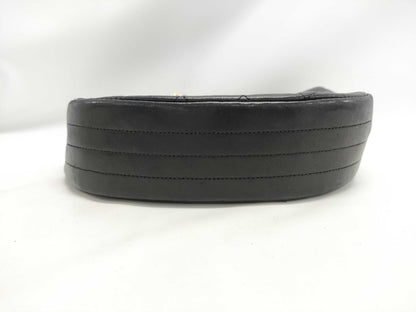 CHANEL Lambskin Half Moon Shoulder Bag