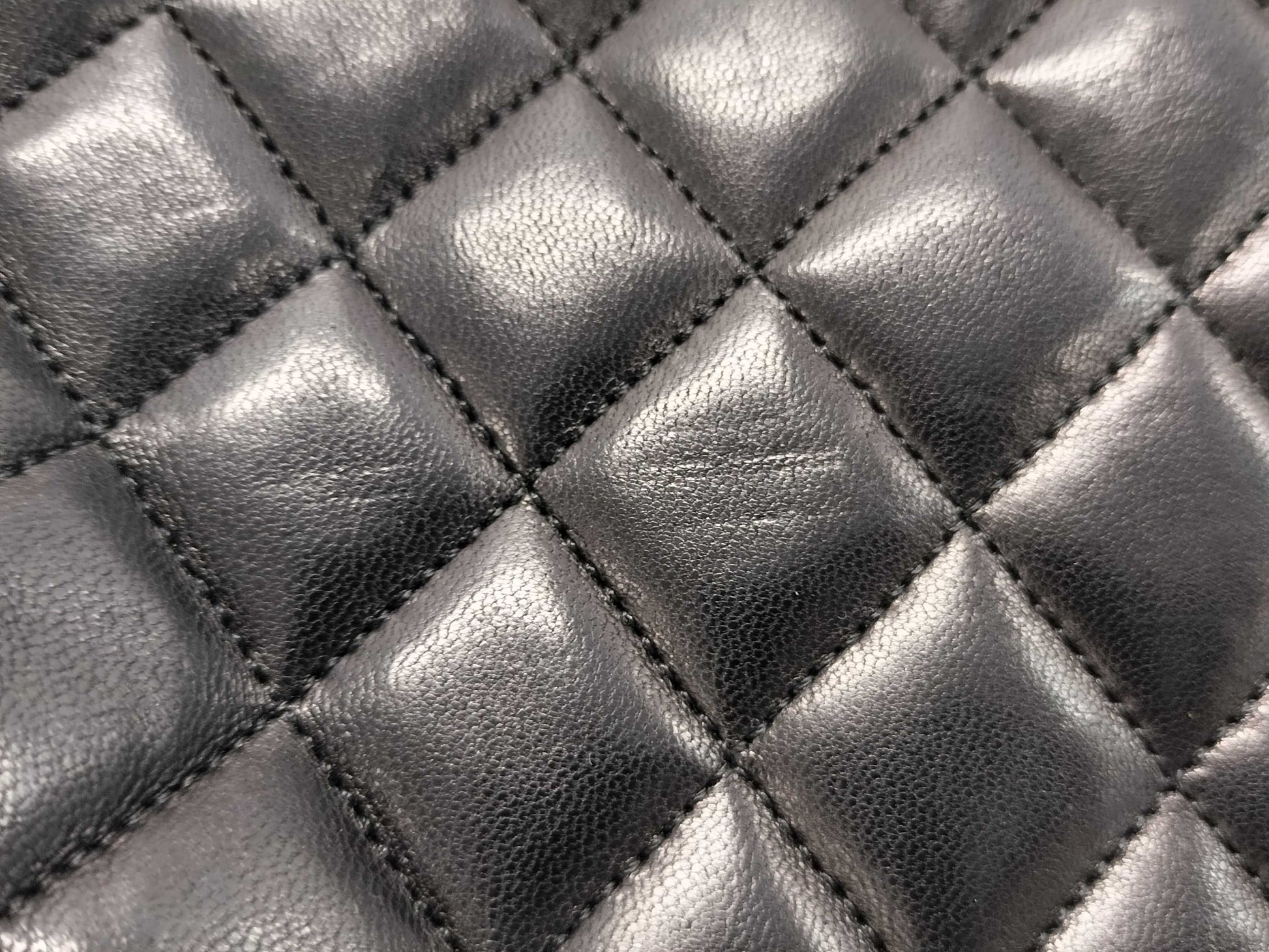 CHANEL Lambskin Half Moon Shoulder Bag