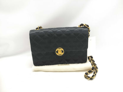 CHANEL Lambskin Jersey Matelasse Shoulder Bag