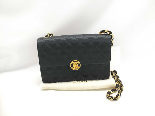 CHANEL Lambskin Jersey Matelasse Shoulder Bag