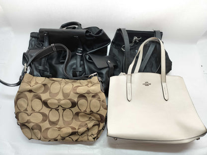 COACH 25137 / Signature F15067 / Ferragamo One-Shoulder / ZARA Backpack Tote Bag
