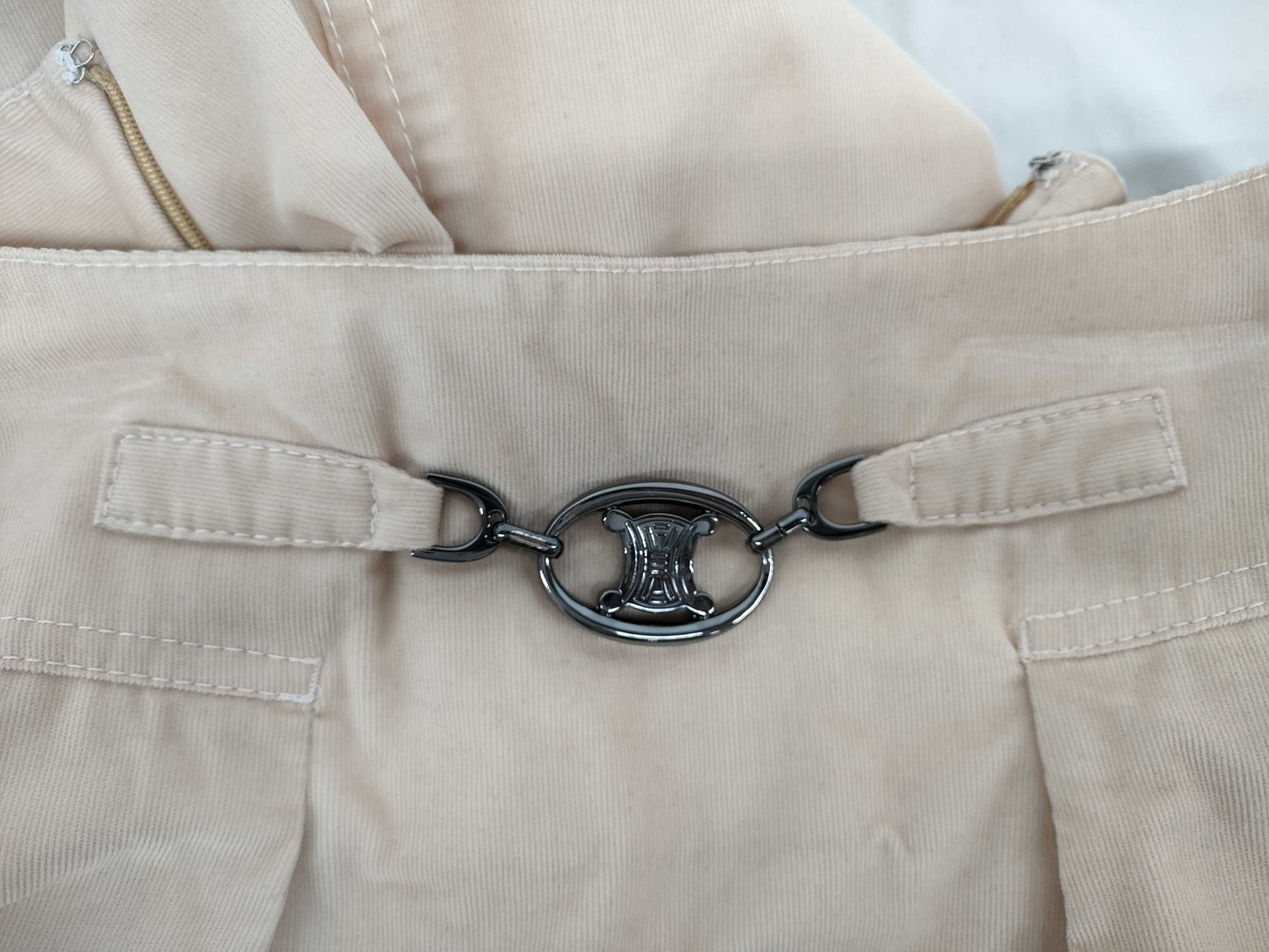 CELINE Skirt with Silver Hardware