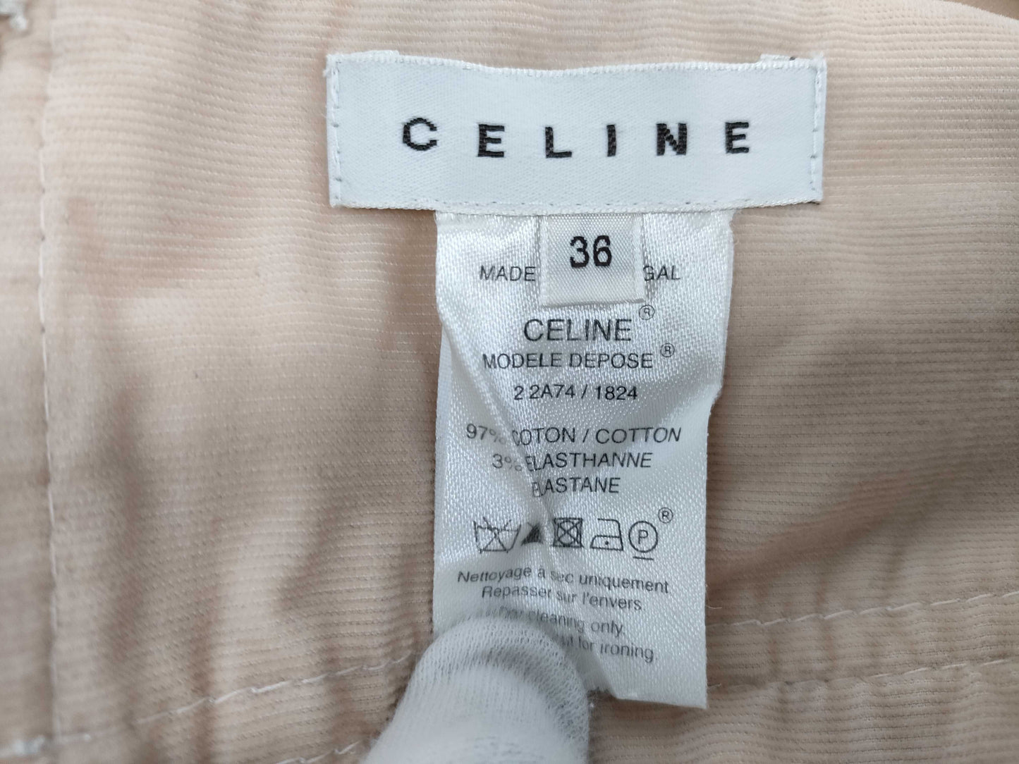 CELINE Skirt with Silver Hardware