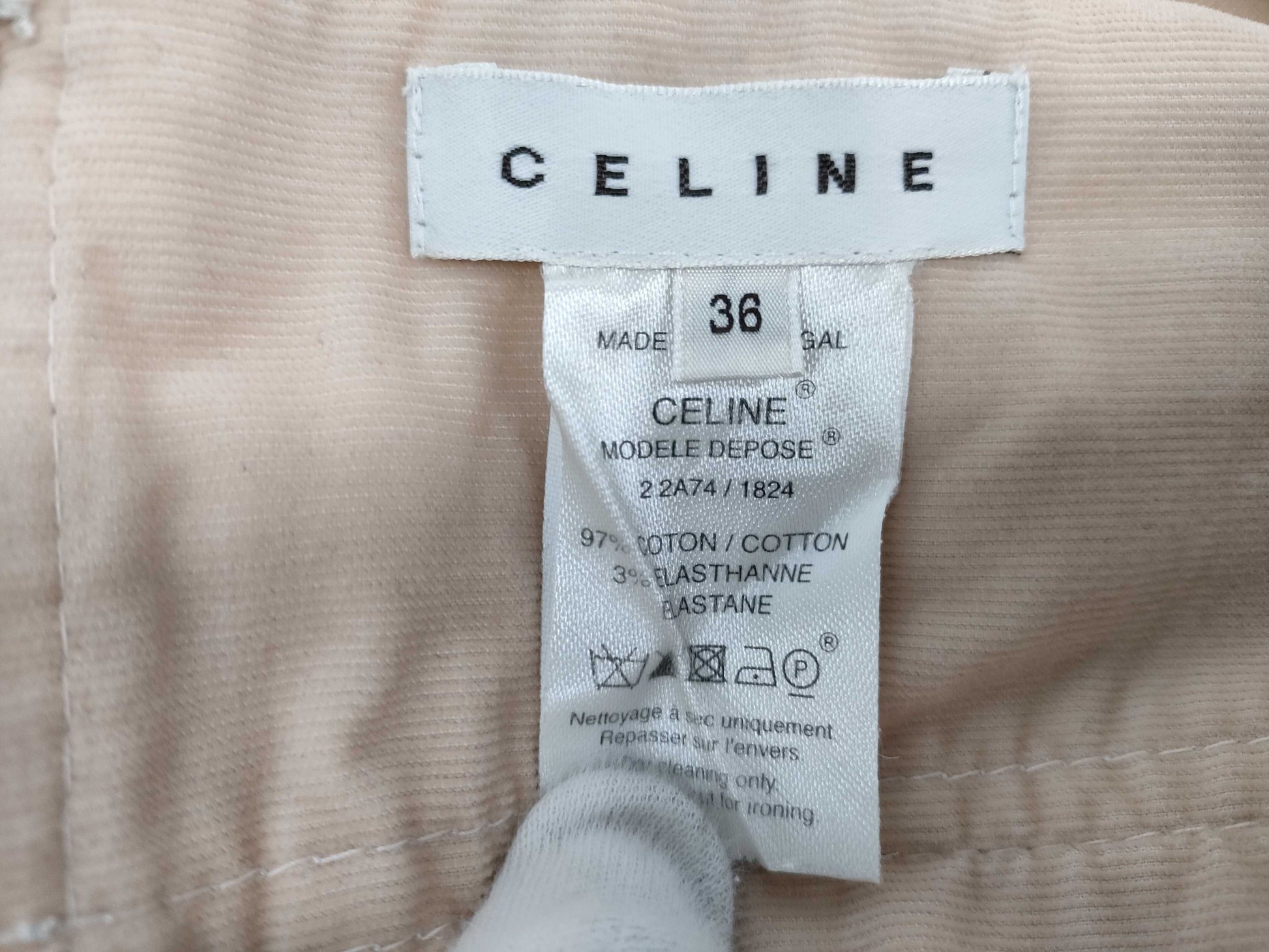CELINE Skirt with Silver Hardware