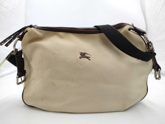 BURBERRY Blue Label Canvas Leather Shoulder Bag