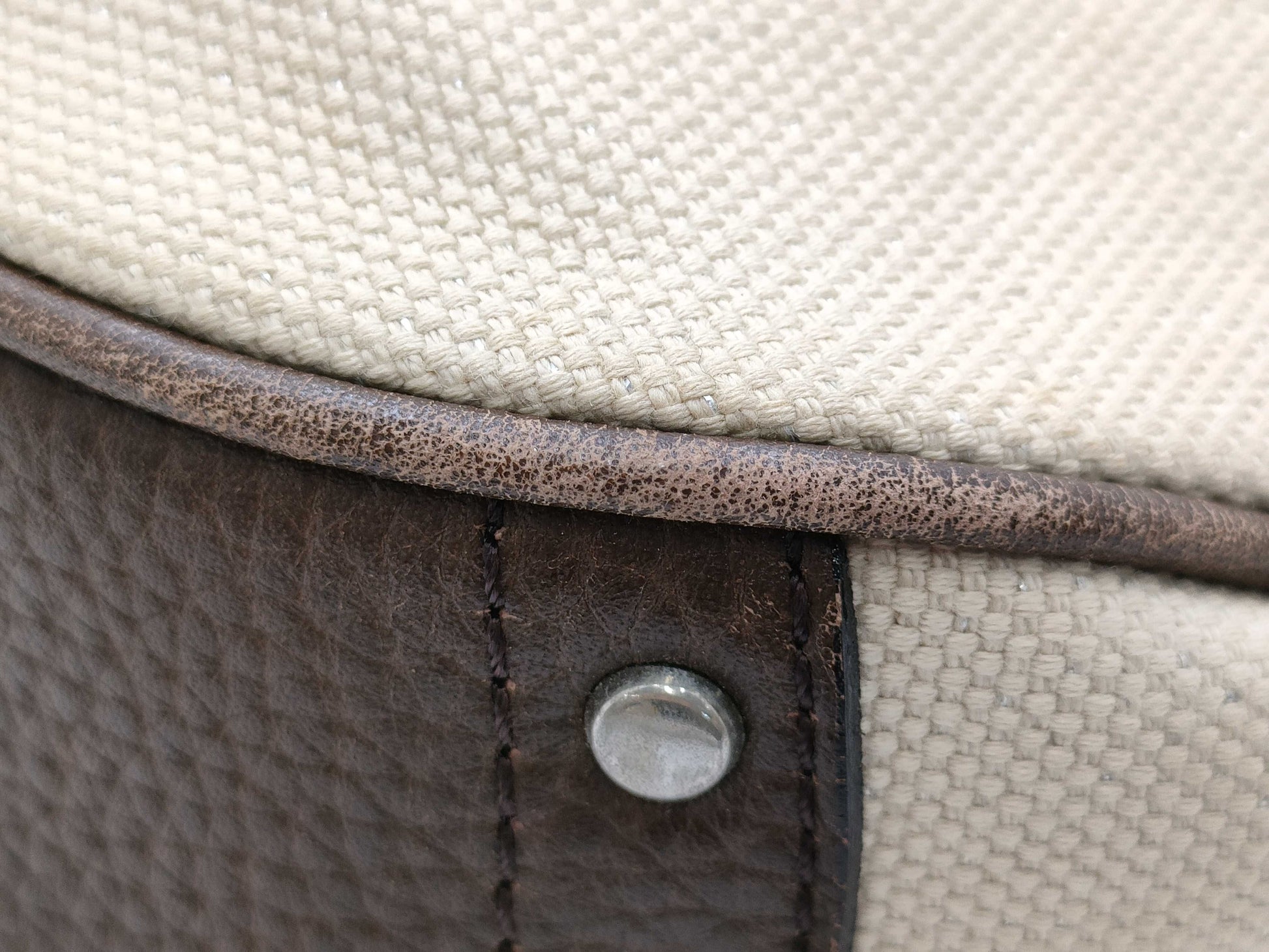 BURBERRY Blue Label Canvas Leather Shoulder Bag
